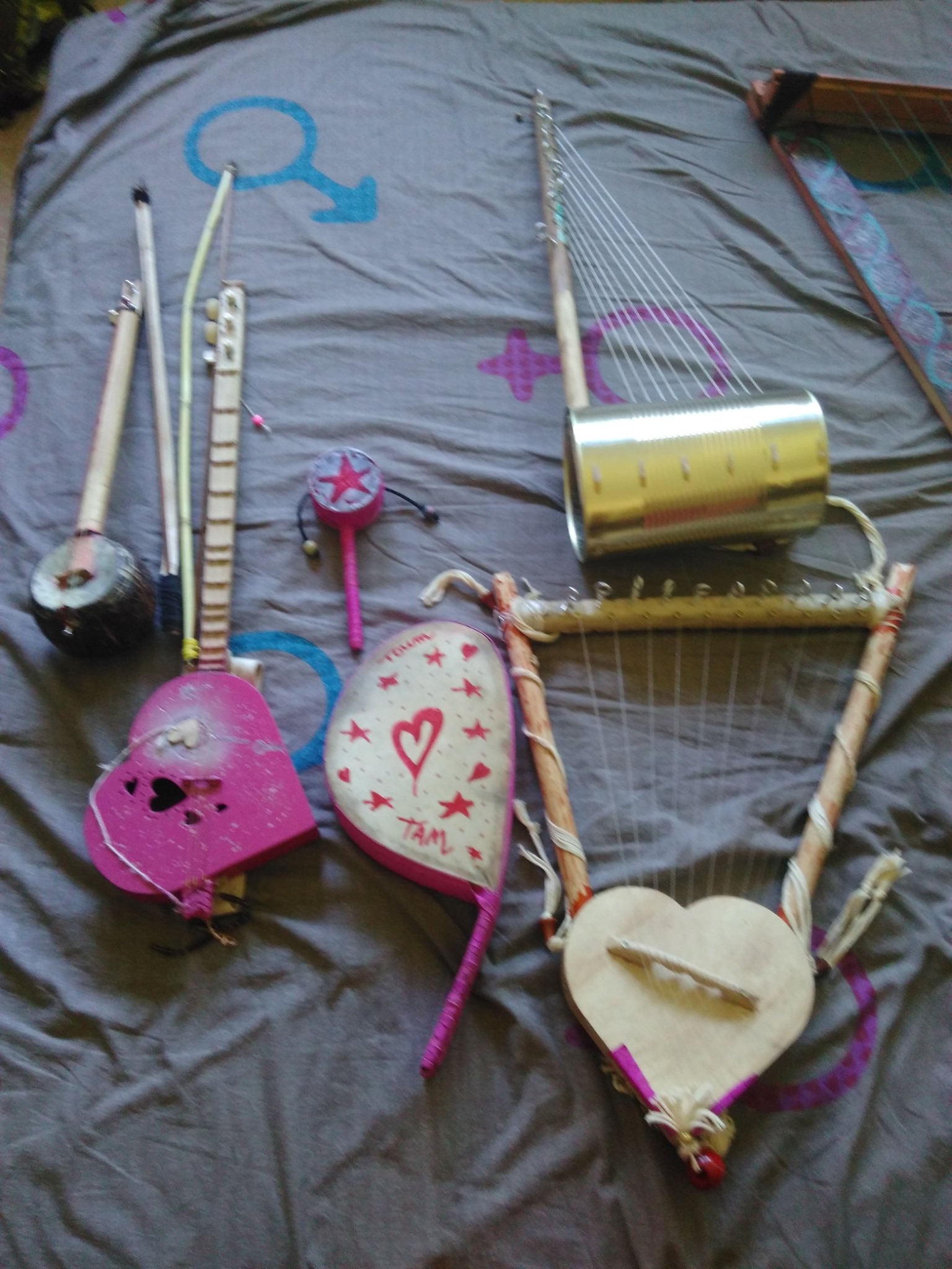 Instruments fais avec les écoles